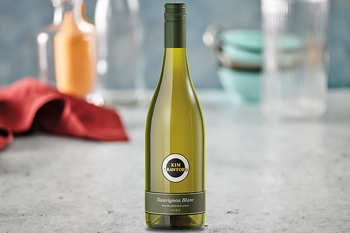 Bottle of Kim Crawford Wine